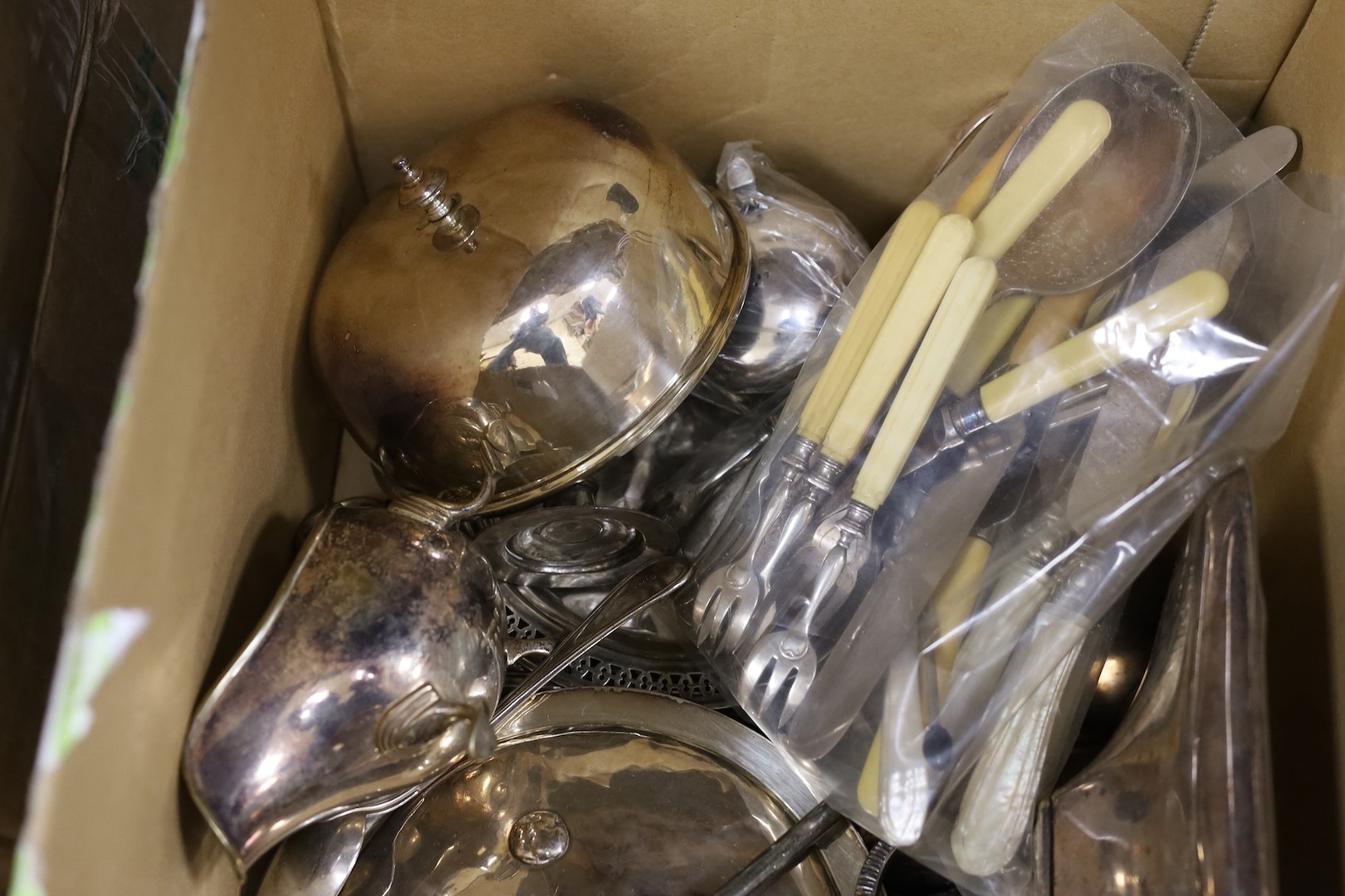 A collection of plated wares.